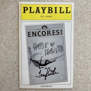 Tonya Pinkins Signed Playbill House of Flowers City Center Encores! Feb 2003 B&W